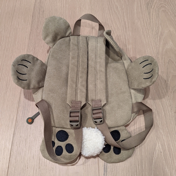 L. L. Bean Kids Beige Bear Backpack - Picture 3 of 11